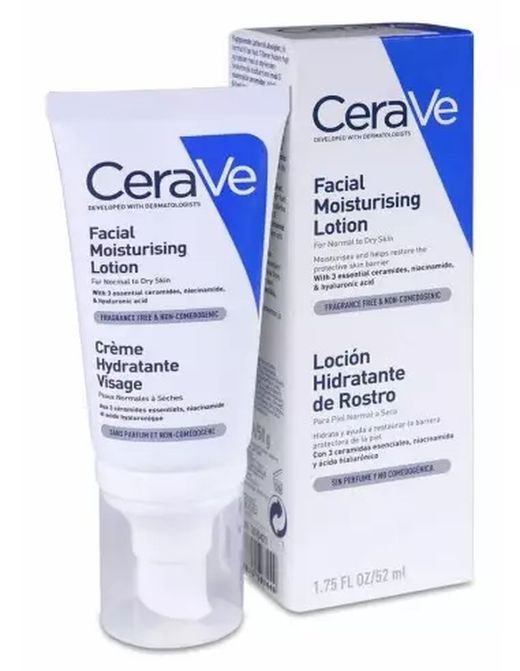 CeraVe Loção Hidratante Facial Frasco de 52 mL