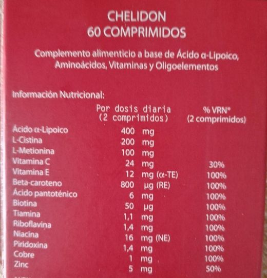 Chelidon 60 comprimits