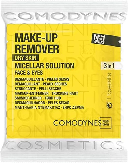 Comodynes tovalloletes desmaquillants per a pells seques