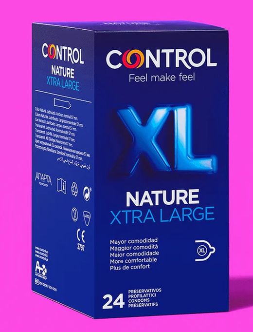 Control Extra Grandes Nature XL 12 + 12 unidades