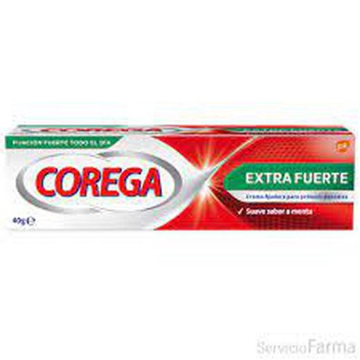 Corega extra fuerte suave sabor a menta 40g