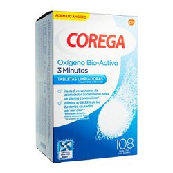 Corega Limpiadora Prótesis 108 Tabletas
