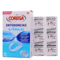 Corega limpieza ortodoncias & férulas 36 tabletas