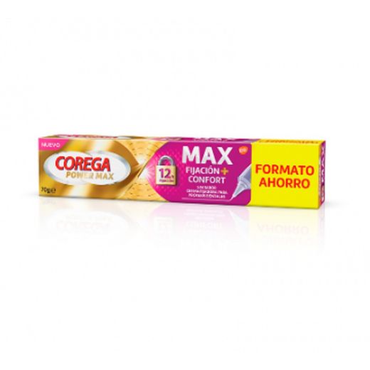 Corega Max Fixació + Confort Sense Sabor 70 Gr
