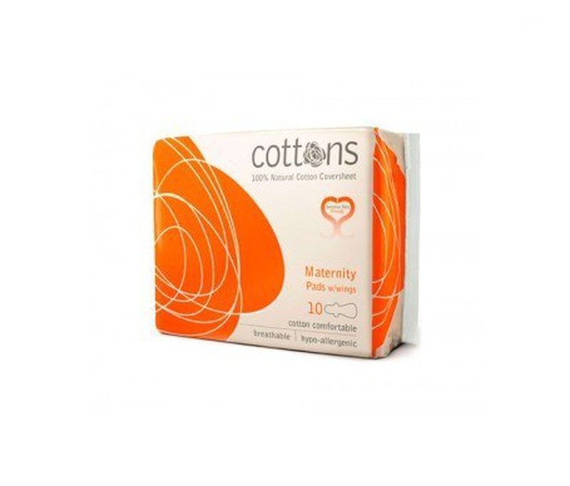Cottons compresas algodon maternity 10 unidades — Farmacia y Ortopedia  Peraire