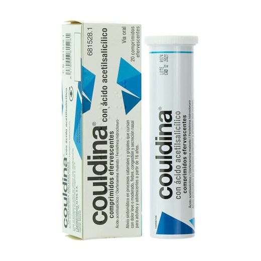 Couldina con acido acetilsalicílico  500 mg/2 mg/7,5 mg 20 comprimidos efervecentes
