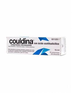 Couldina con acido acetilsalicílico  500 mg/2 mg/7,5 mg 20 comprimidos efervecentes