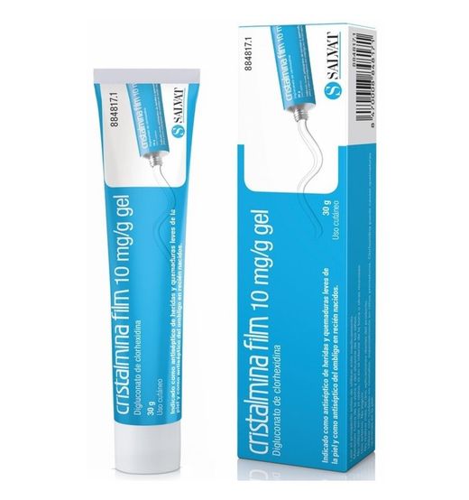 Cristalmina film 10 mg/ml gel cutáneo 1 tubo 30 g