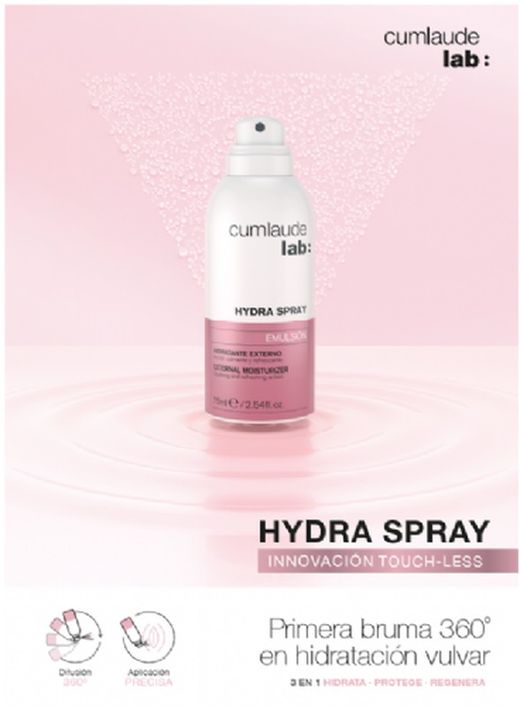 Cumlaude Hydra Spray  ruma hidratante vulvar 360º Hidrata, Refresca y Calma 75 mL