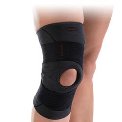 DJO Strapilax  Rodillera elástica con almohadillas para la rotula y correas ajustables