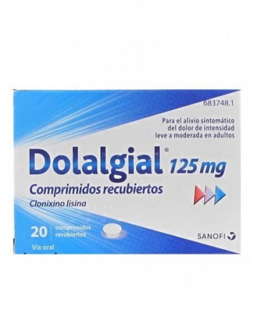 Dolalgial clonixina lisina 125 Mg 20 Comprimidos Recubiertos