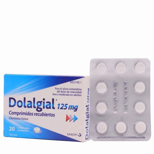 Dolalgial clonixina lisina 125 Mg 20 Comprimidos Recubiertos