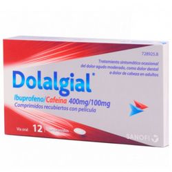 Dolalgial ibuprofeno/cafeina 400 Mg/100 Mg 12 Comprimidos recubiertos