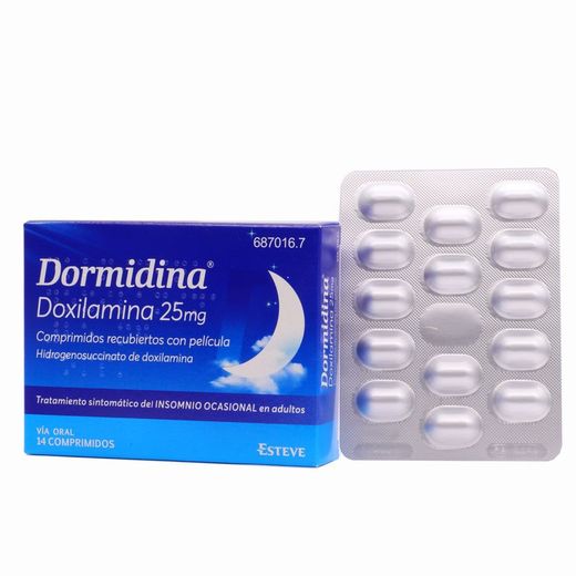 Dormidina 25 mg 14 comprimidos recubiertos