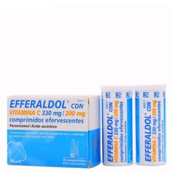 Efferaldol Amb Vitamina C 330 mg/200 mg 20 Comprimits Efervescents