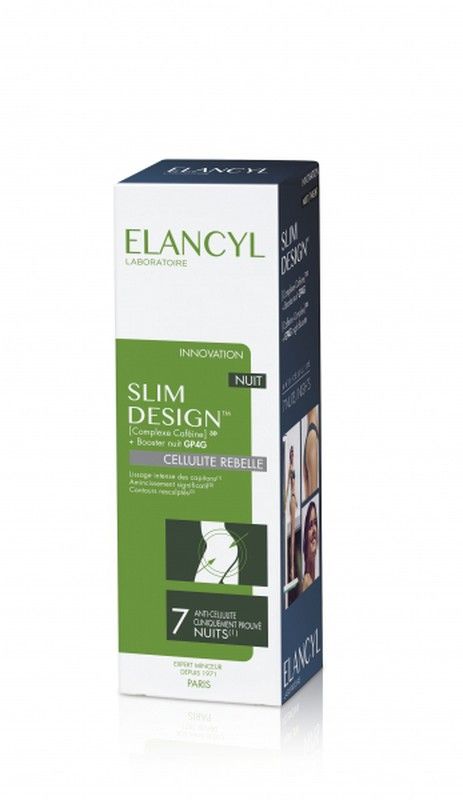 Elancyl slim design cuidado de noite anti-celulite rebelde 200 ml