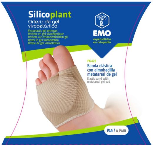 Emo Silicoplant PG423 Banda elástica con almohadilla metatarsal de gel