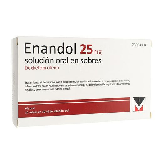 Enandol 25 mg 10 Sachês Solução Oral 10 mL