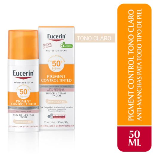 Eucerin Fluido Solar Facial Pigment Color Claro 50 ml