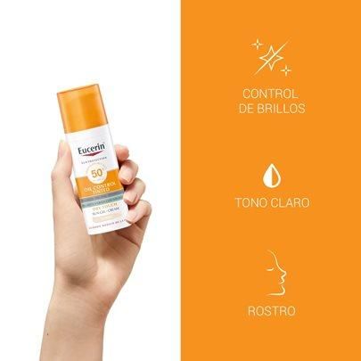 Eucerin Fluido Solar Oil Control Color Claro SPF 50+ 50 ML