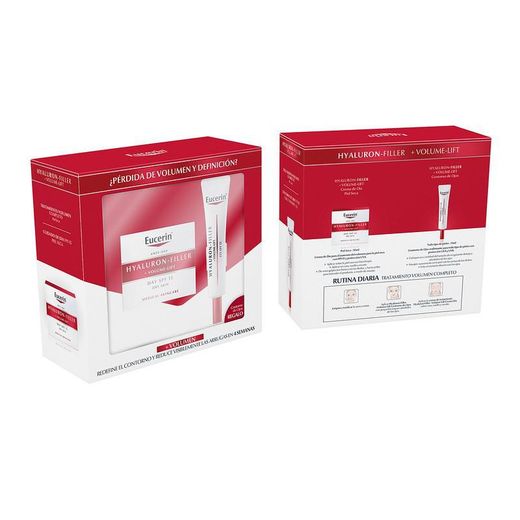 Eucerin Hyaluron-Filler+Volume-Lift Día FPS 15 para piel seca + contorno de ojos