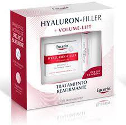 Eucerin Hyaluron-Filler+Volume-Lift Día FPS 15 para piel seca + contorno de ojos