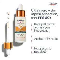 Eucerin Sun Oil Control Dry Touch UV Serum SPF 50+1 envase 30 ml