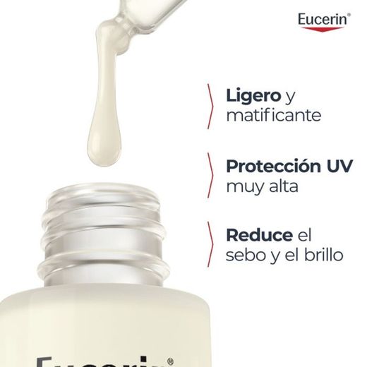 Eucerin Sun Oil Control Dry Touch UV Serum SPF 50+1 envase 30 ml