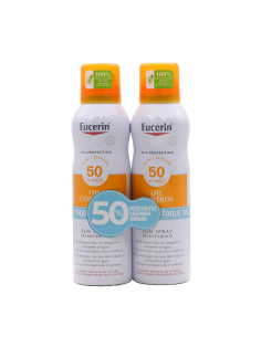 Eucerin Sun Spray Transparente Toque Seco Sensível Protetor SPF 50