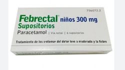 Febrectal niños 300 MG 6 Supositorios