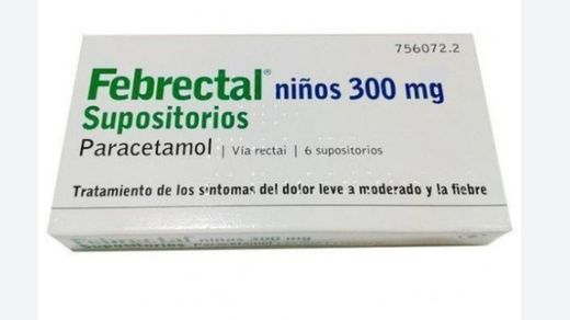 Febrectal nens 300 MG 6 Supositoris