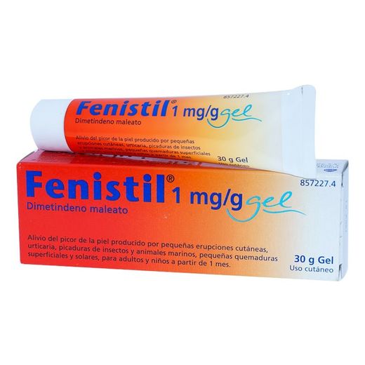 Fenistil 1 mg/g gel cutáneo 1 tubo  aliviar el picor asociado a reacciones de la piel
