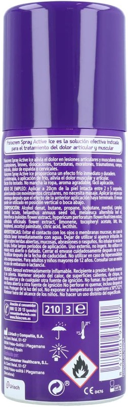 FISIOCREM spray active ice 150 ml. Locomotor Productos Naturales  Parafarmacia - Farmacia Penadés Alcoy Tienda