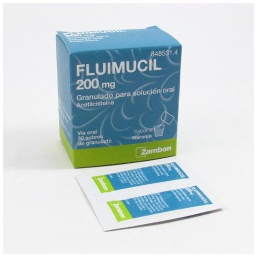 Fluimucil 200 mg 30 sobres granulado para solución oral