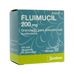 Fluimucil 200 mg 30 sobres granulado para solución oral