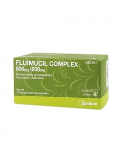 Fluimucil complex 500 mg/200 mg 12 Comprimidos efervescentes