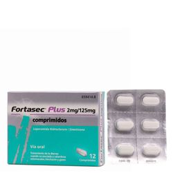 Fortasec Plus 2mg/125mg 12comprimidos