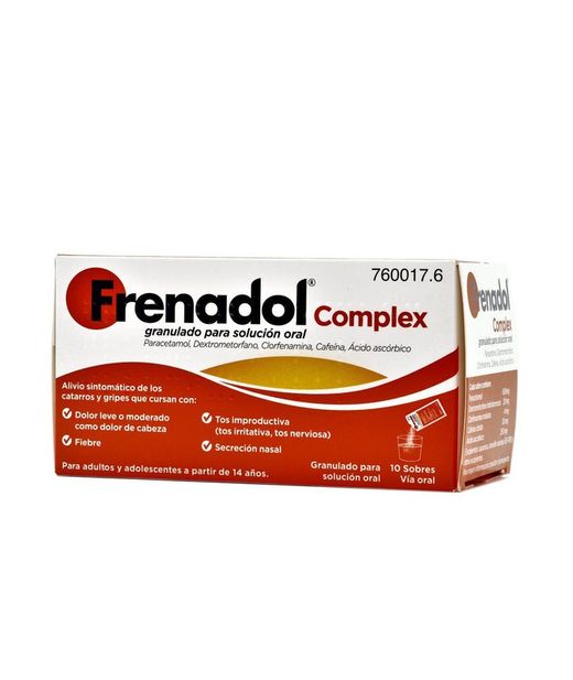 Frenadol complex 10 sobres granulado para solución oral