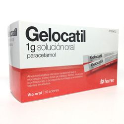 Gelocatil 1 G 10 saquetas solução oral