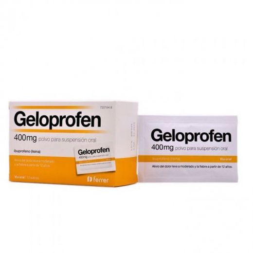 Geloprofen rapid 400 mg 12 sobres polvo para suspensión oral