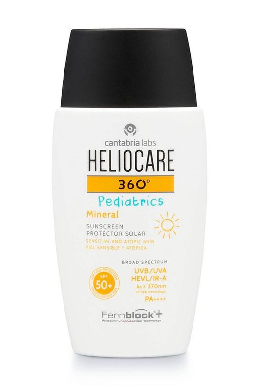 HELIOCARE 360º Pediatrics Mineral Pediatrics SPF 50+ Fotoprotector fluido para niños con filtros 100% minerales envase de 50 mL