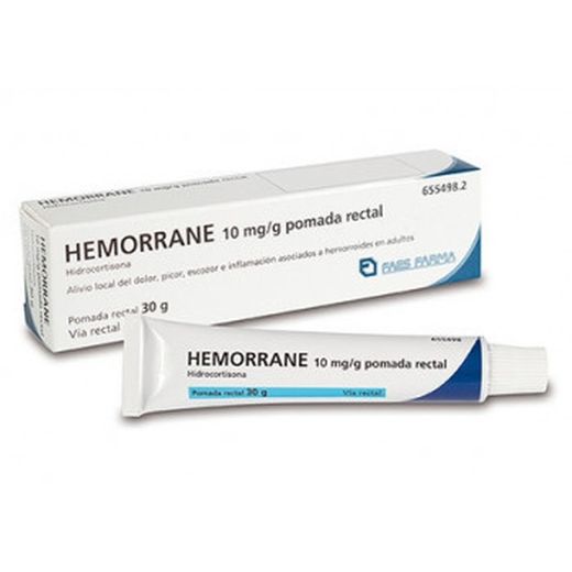 Hemorrane 10 mg/g pomada retal 1 tubo 30 g