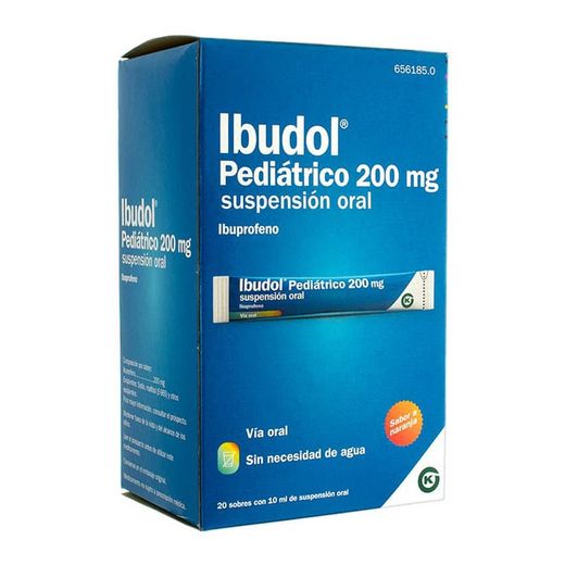 Ibudol Pediátrico 200 mg 20 sobres suspensión oral 10 mL