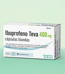 Ibuprofeno Teva 400 mg 20 Capsulas Blandas