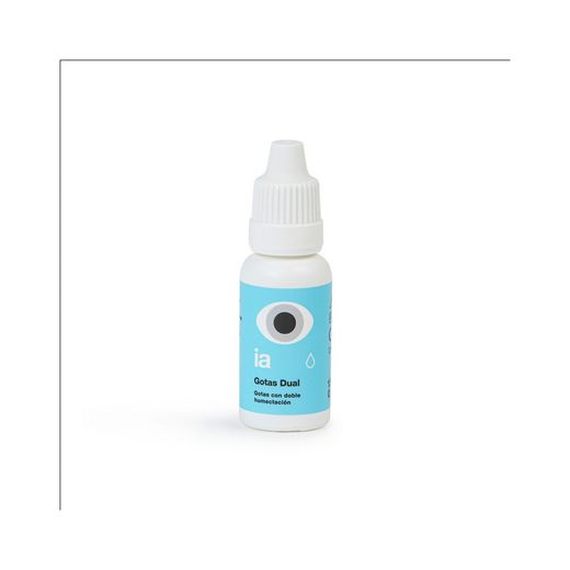Interapothek gotes dual oftalmiques 15ml per alleugeriment de la sequedat lleu proporcionant hidratació avançada