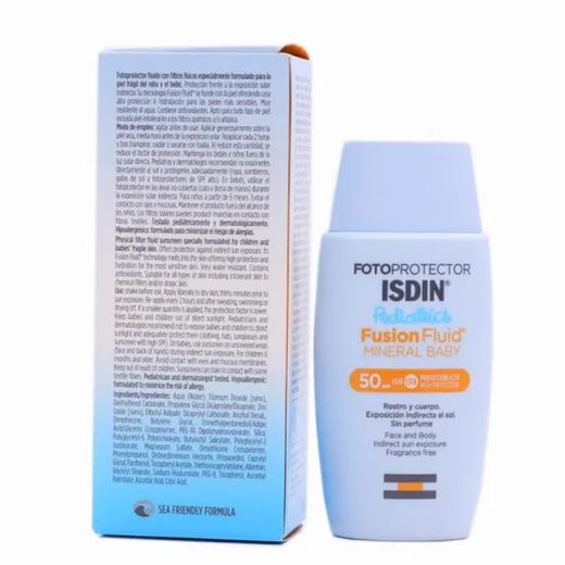 Isdin Fotoprotector Fusion Fluid Mineral Baby Pediatrics SPF 50
