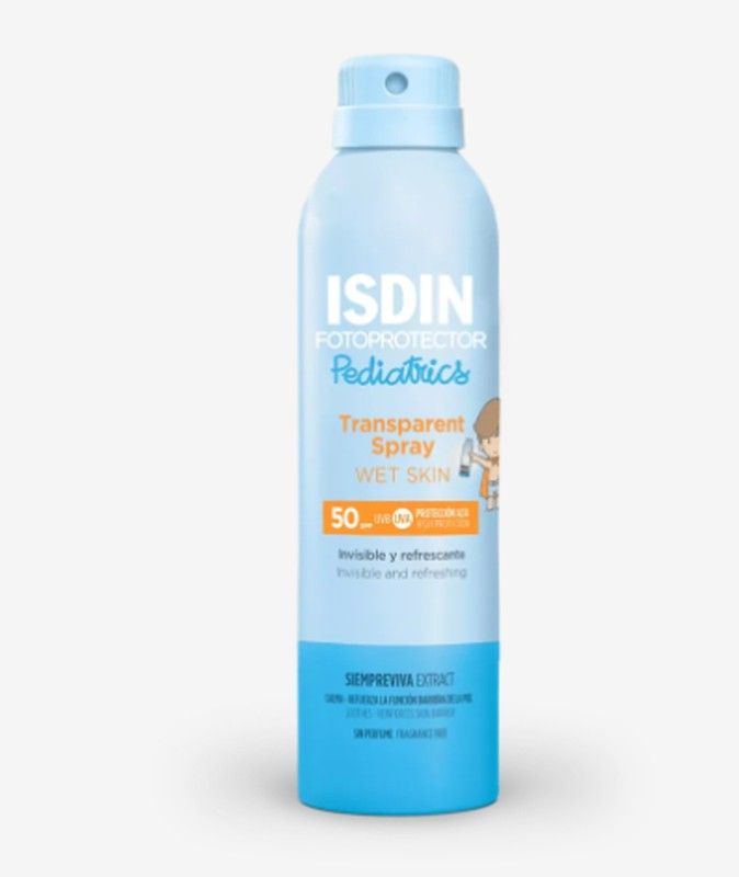 Isdin Fotoprotector Transparent Spray Wet Skin Pediatrics SPF 50+