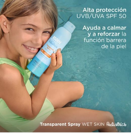 Isdin Fotoprotector Transparent Spray Wet Skin Pediatrics SPF 50+