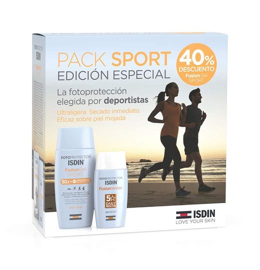 Isdin Fotoprotector Pack SPF50 Fusion Gel Sport 100 mL +SPF50 Fusion Water 50 mL