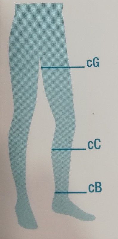 Jobst Relief Parell de mitges llargues de Compressió Media Beige